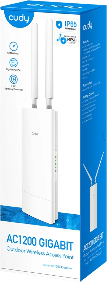 Access Point Cudy AP1300, Dual-Band, 867 Mbit/s, i bardhë