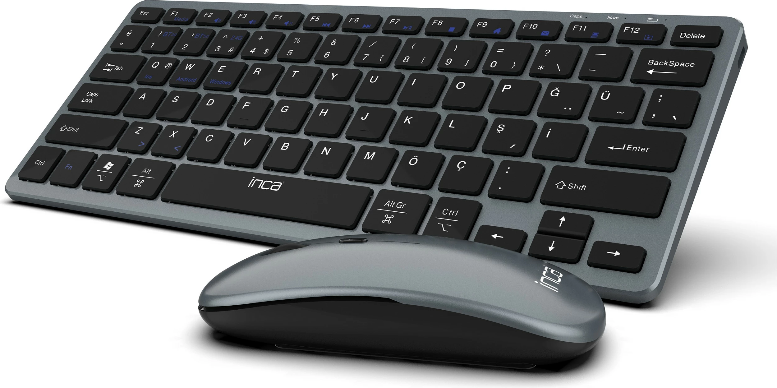 Set tastature dhe maus Inca IBK-572BT, Bluetooth 3.0/5.0, i zi