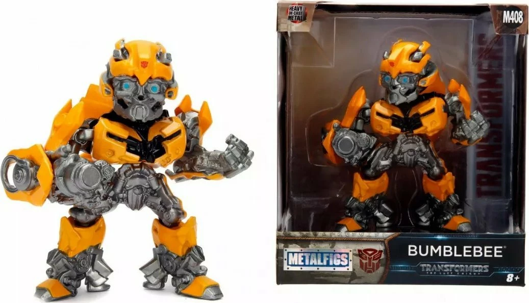 Figurë koleksionuese Dickie Jada Transformers Bumblebee 10 cm metal, e verdhë/portokalli