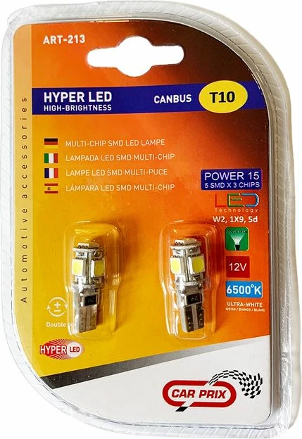 Lampa Led 12v Canbus T10-5smd/5050 White