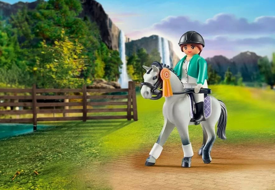 Set lodrash Playmobil Horses 71641 Tournament Rider, 14 pjesë