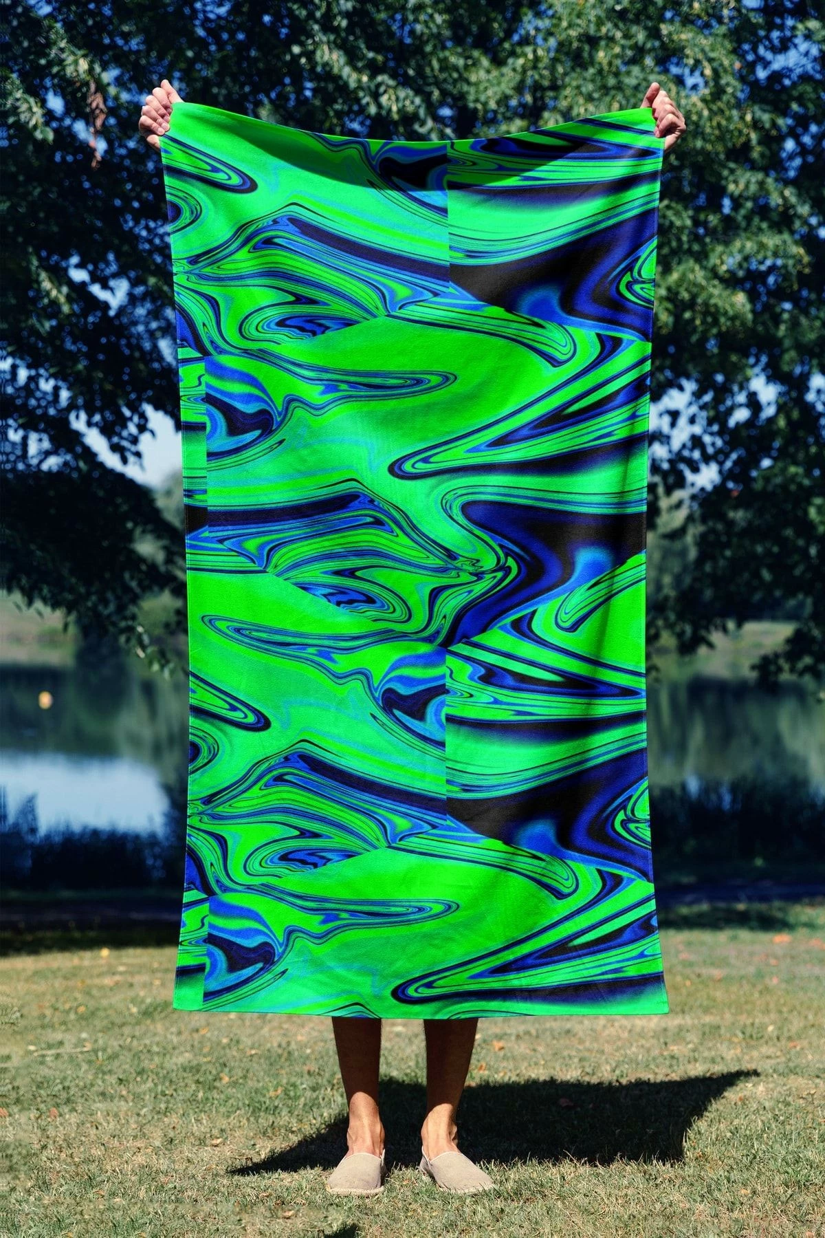 Peshqir plazhi Mijolnir, Esotic Aura 70, shumëngjyrësh, 70x130cm