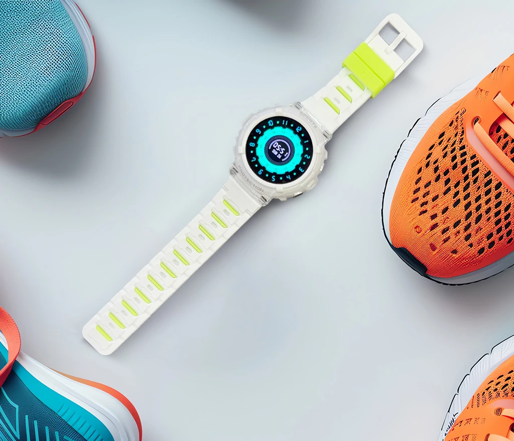 Smartwatch Moye Kronos Vibe 1.27\" LCD, thirrje Bluetooth, IP67, e bardhë