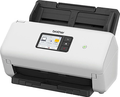 Skaner dokumentesh Brother ADS-4550W, ADF 60 fletë, duplex, Wi‑Fi/Ethernet, 35 ppm, i bardhë