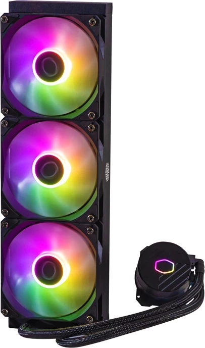 Ftohës me ujë për procesor Cooler Master MasterLiquid 360L Core ARGB, i zi