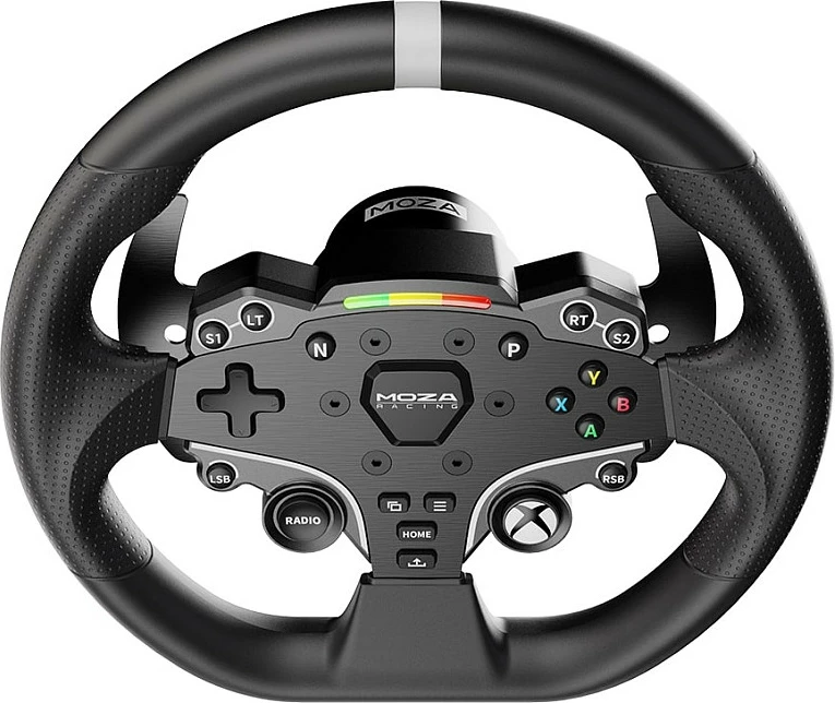 Timon garash Moza Racing RS052 / ESX Wheel, 280mm, butona të programueshëm, i zi