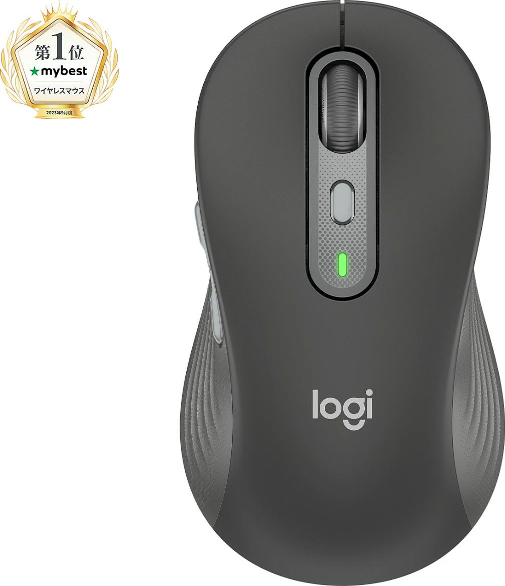 Maus Logitech Signature Plus M750L, wireless RF + Bluetooth, 4000 DPI, Graphite