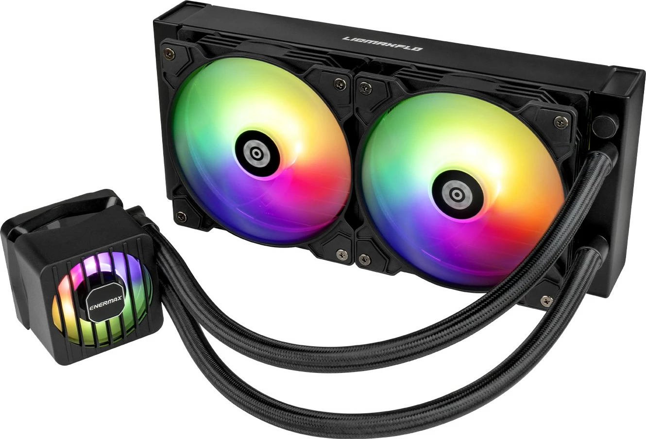 Ftohës uji Enermax LIQMAXFLO ELC-LMF240-ARGB, 240mm, RGB, i zi