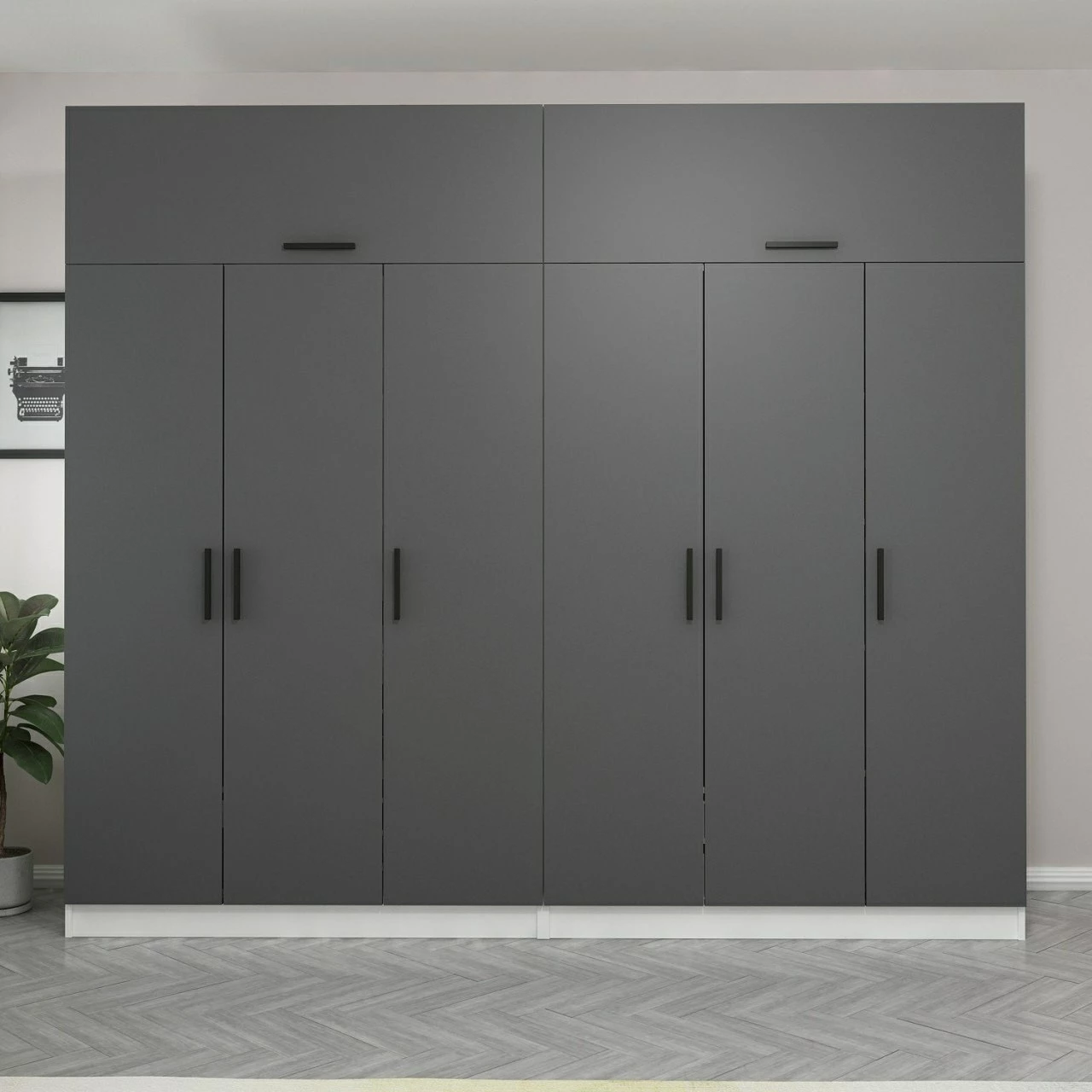 Dollap i madh, ngjyrë antracit, Skye Decor, 5149