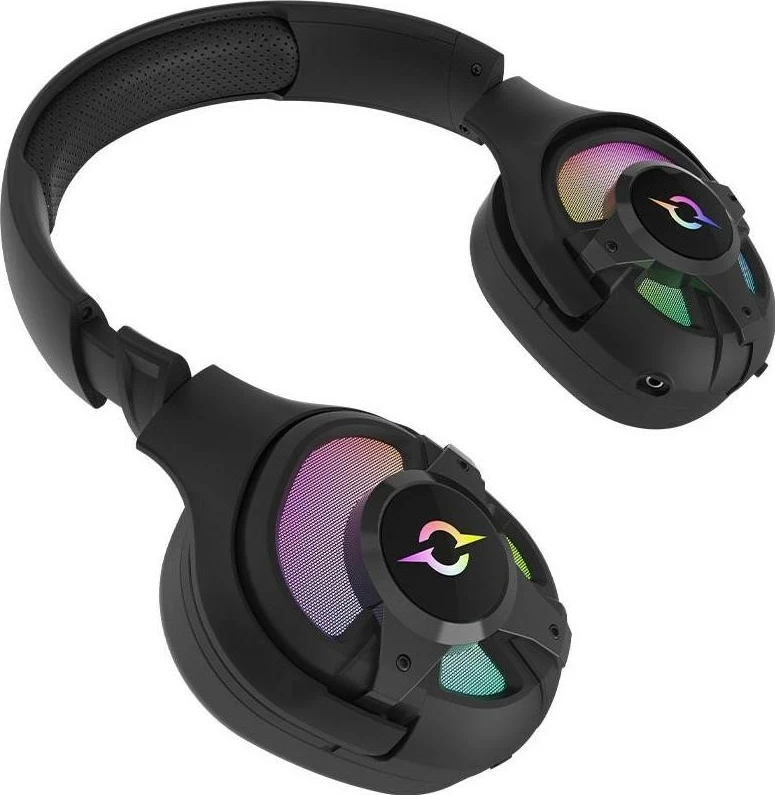 Kufje AQIRYS ARA, Wireless&BT+Wired, për lojtarë, ngjyrë e zezë