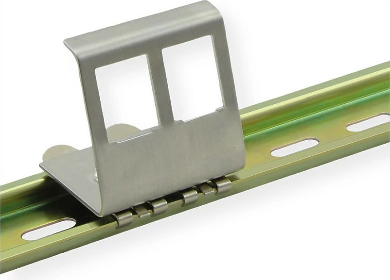 Adapter DIN-rail VALUE 21.99.3009, për 2x Keystone, inox