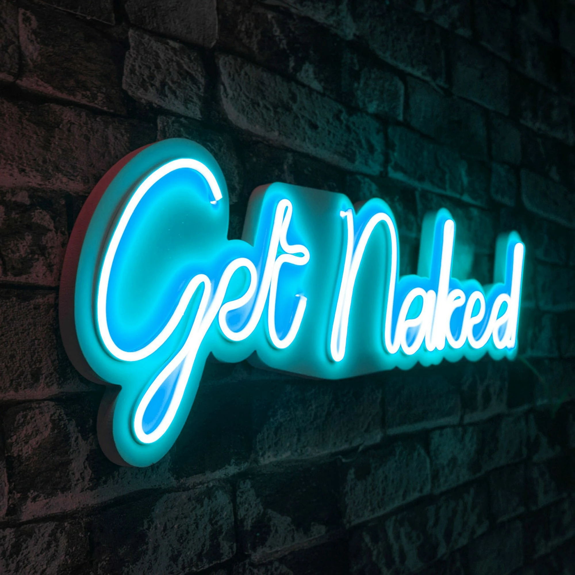 Dekor dritash LED plastike, Get Naked, ngjyrë e kaltër