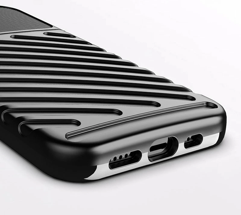 Mbështjellës Hurtel Thunder Case për iPhone 13 mini, TPU, i zi