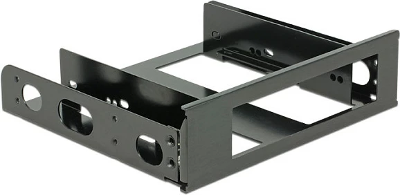 Kllapë montimi HDD DeLOCK 18267, adaptues 3.5" në 5.25", alumin, e zezë