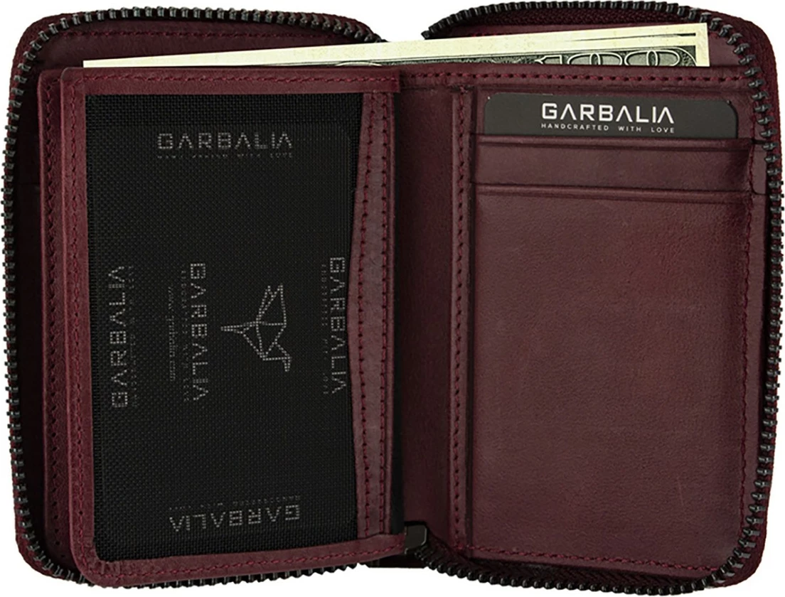 Portofol unisex, ngjyrë e kuqe klaret, Zoozie Bags, Fargo