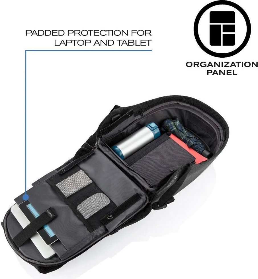 Çantë shpine për laptop XD Design Bobby, e zezë