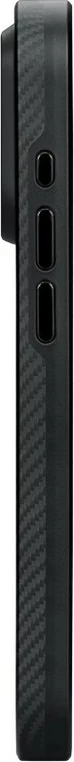 Mbështjellës Pitaka MagEZ Case Pro 4 për iPhone 15 Pro, MagSafe, MIL-STD-810H, aramid fiber/TPU, Black/Grey Twill 7
