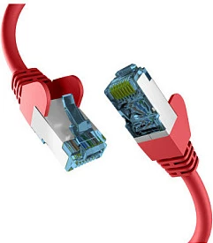 Kabllo rrjeti EFB Elektronik EC020200169, Cat7, 5m, RJ45-RJ45, S/FTP, 10Gbps, e kuqe