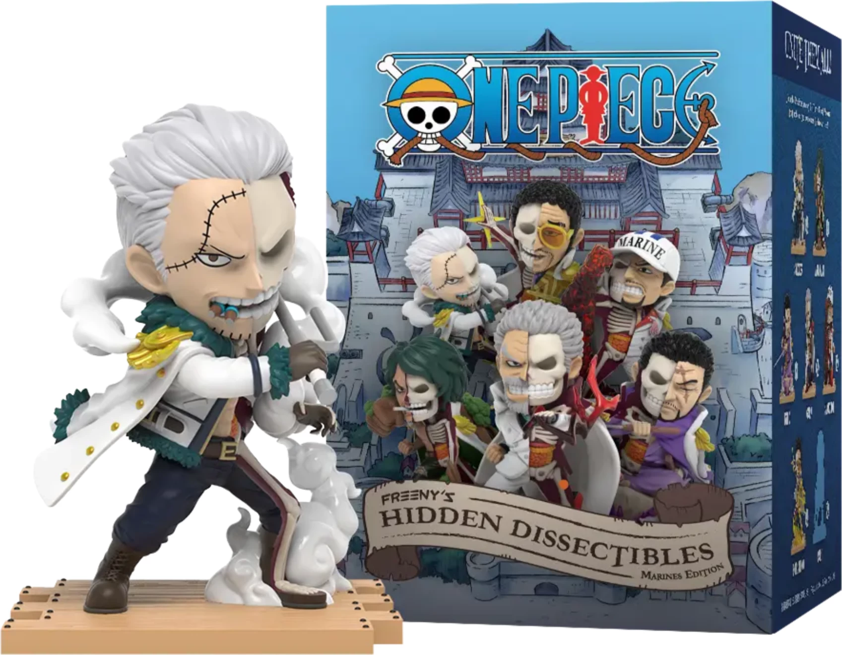 Figurinë koleksionuese Mighty Jaxx Freeny’s Hidden Dissectibles One Piece Marine Edition, vinyl 10 cm, blind box (figurë e rastësishme) 1 copë