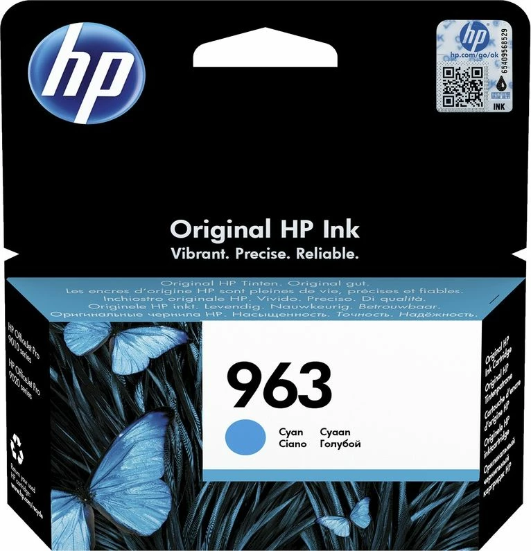 Kartrixh boje HP 963 3JA23AE, 10.77 ml, 700 faqe, Cyan