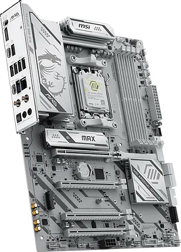 Pllakë amë MSI MAG B850 GAMING PLUS MAX WIFI, Socket AM5, ATX, DDR5 256GB, Wi‑Fi 7, e bardhë