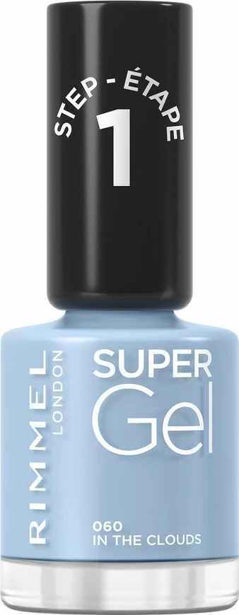 Llak për thonj për femra Rimmel Super Gel 060 In The Clouds 12ml