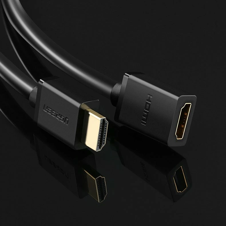Kabllo HDMI Ugreen HD107 10140, 0.5m, 4K, E zezë