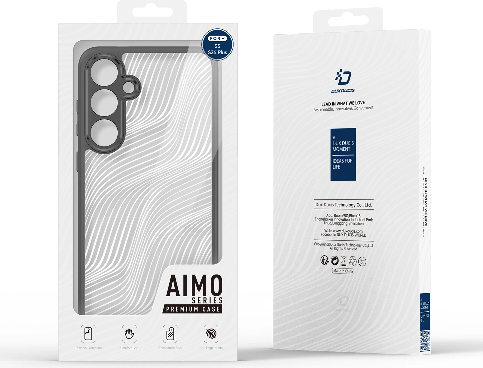 Mbështjellës Dux Ducis Aimo për Samsung Galaxy S24, i zi