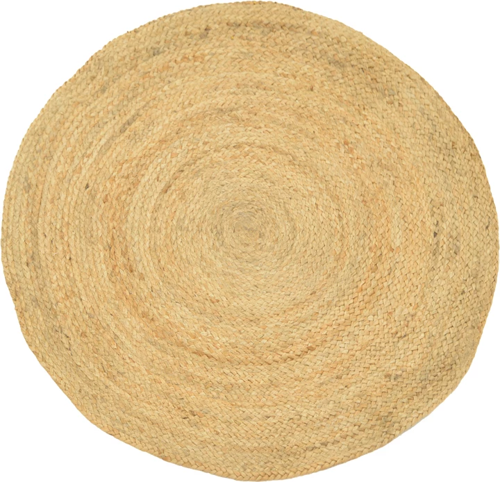 Qilim Solon, bezhë, jute natyrale, D150x1cm