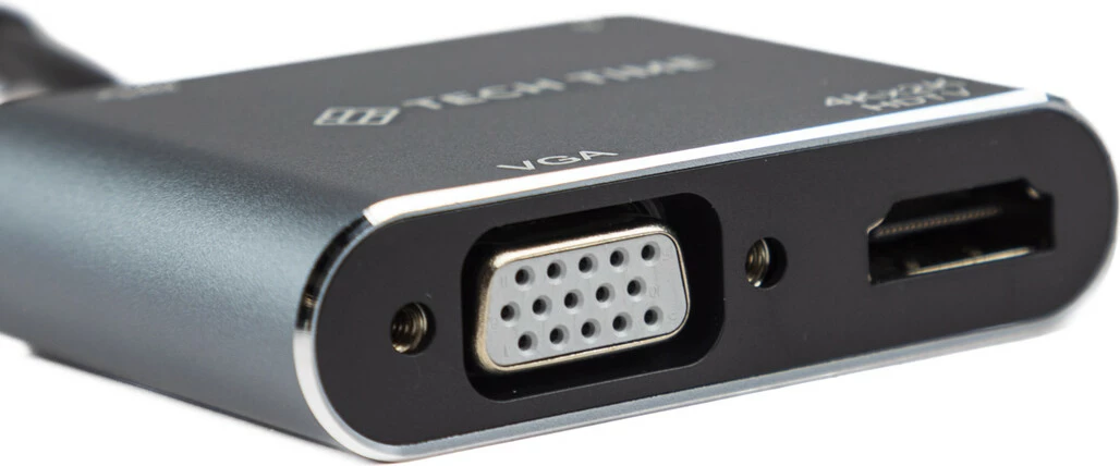Docking Station USB-C HUB PD HDTV+VGA+USB 4IN1 - Tech Time TT24002