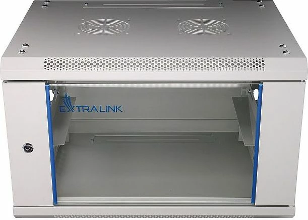 Kabinet rack ExtraLink EX.8550 19\" 6U 600×450mm, i varshëm në mur, gri