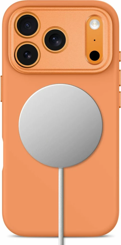 Mbështjellës Tech-Protect Uniq MagSafe CC për iPhone 18 Pro / 17 Pro, MagSafe, silikon + PC, Cosmic Orange, 1 copë