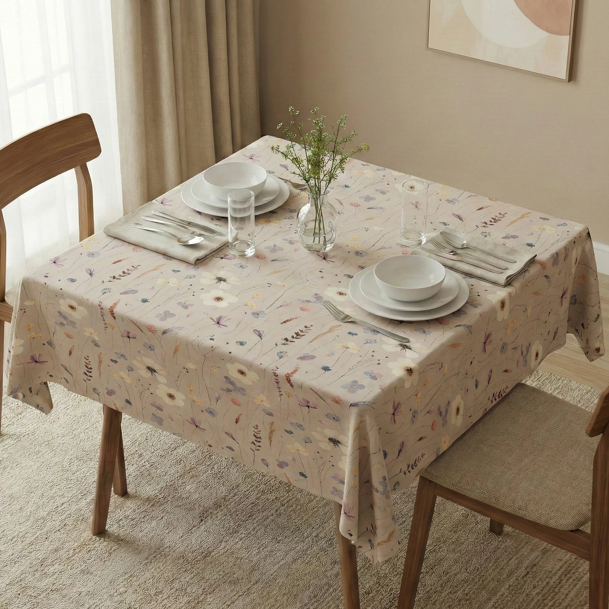 Mbulesë tavoline Hermia, Asr-tblclt25-18, 140x140 cm