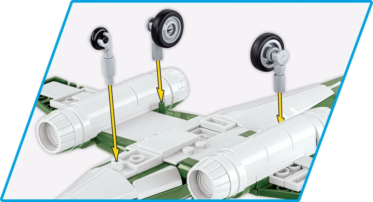 Set ndërtimi Cobi Messerschmitt Me 262, 250 pjesë, plastikë, Historical Collection