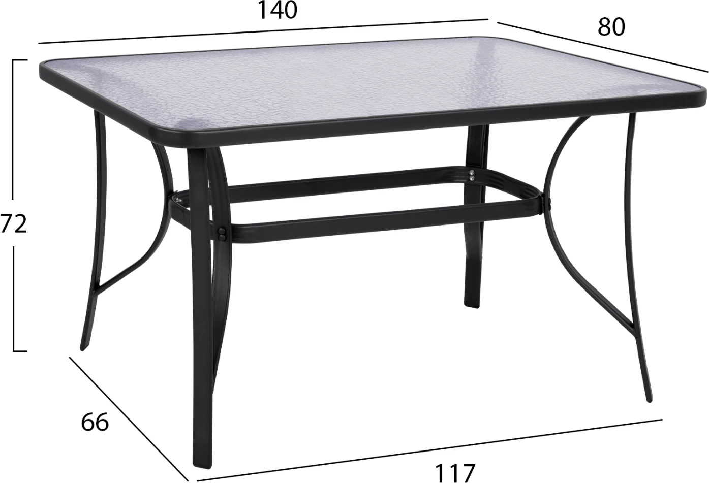 Set kopshti tavolinë & karrige Prelude FH21032, 5 pjesë, hiri/alumin