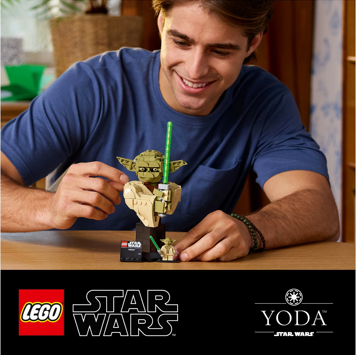 Set ndërtimi LEGO Star Wars 75438 Yoda, 399 pjesë, multikolor