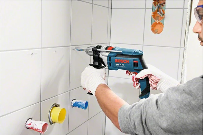 Shpues elektrik Bosch GSB 16 RE Professional, 750W, pistol grip, blu