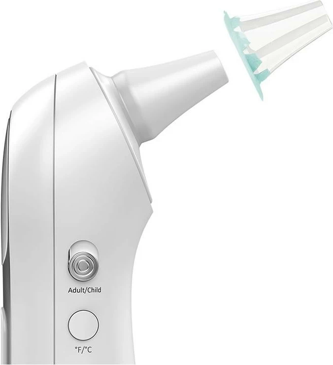 Termometër në vesh Jumper JPD-FR304, Bluetooth 5.0, bardhë e zi