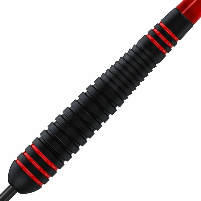 Shigjeta steeltip Harrows, të zeza e të kuqe [Pesha: 22 g]