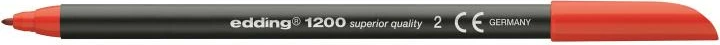 Penë ngjyruese me majë fibër, Edding 1200, majë 0.5-1 mm, bojë me bazë uji, e kuqe