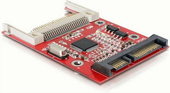 Lexues karte DeLOCK CompactFlash në SATA, 2.5", CF Type I/II & Microdrive, i kuq