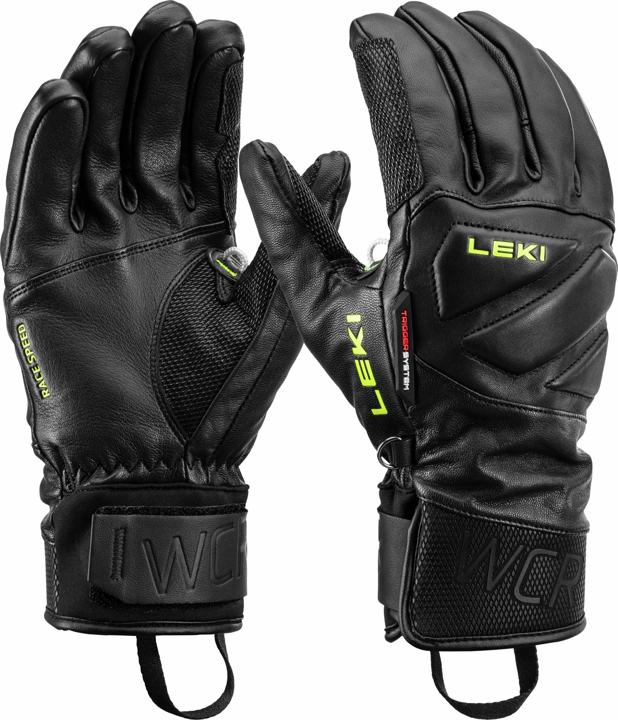 Doreza ski Leki WCR Venom Speed 3D, madhësia 8, unisex, Trigger 3D, e zezë