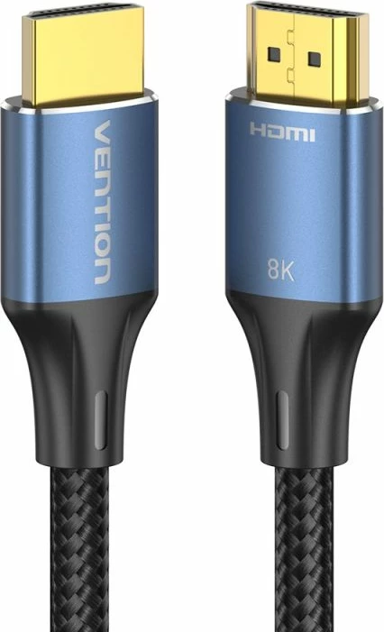 Kabëll HDMI i thurur Vention 8K Ultra HD 2m, kaltër