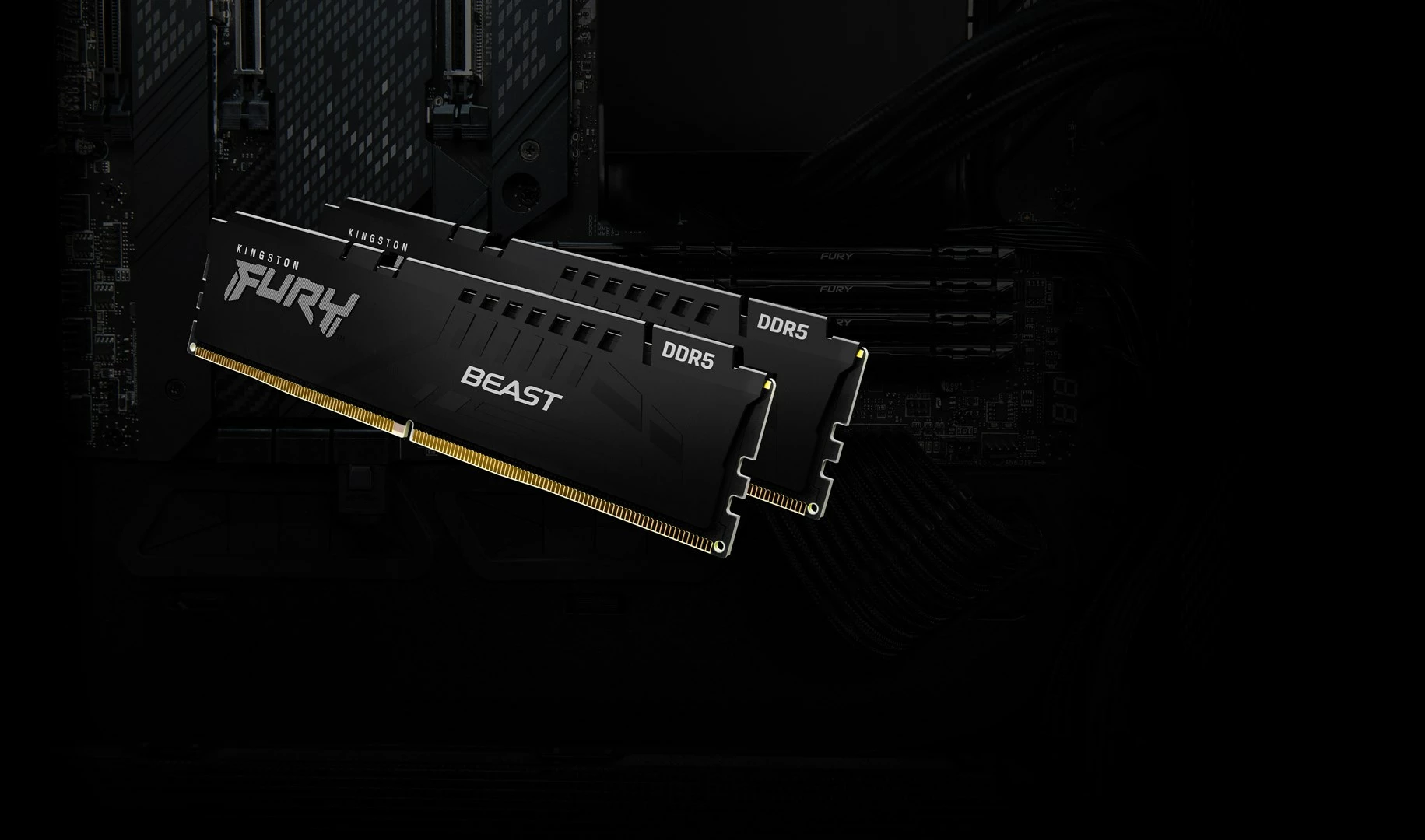 RAM memorje Kingston FURY Beast 32GB DDR5 6000MT/s CL30 DIMM, e zezë