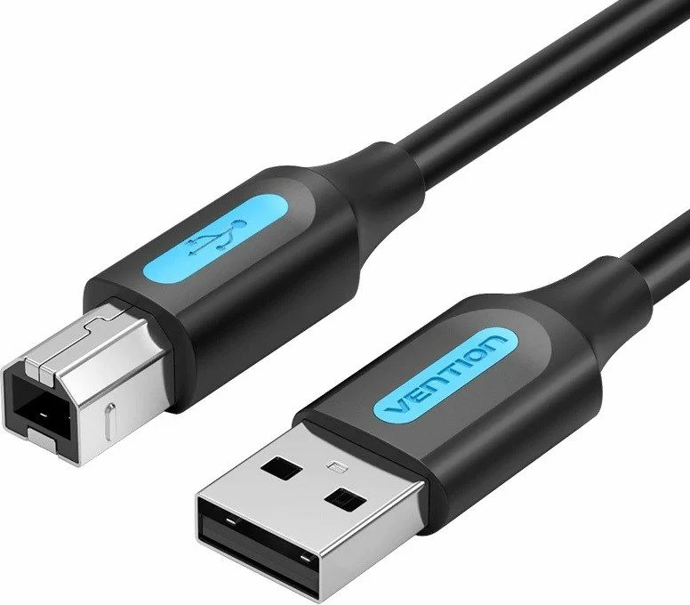 Kabllo USB-A në USB-B Vention, e zezë