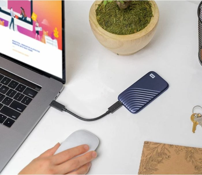 SSD i jashtëm SanDisk My Passport WDBAGF0020BBL-WESN 2TB NVMe USB 3.2 Gen 2, blu