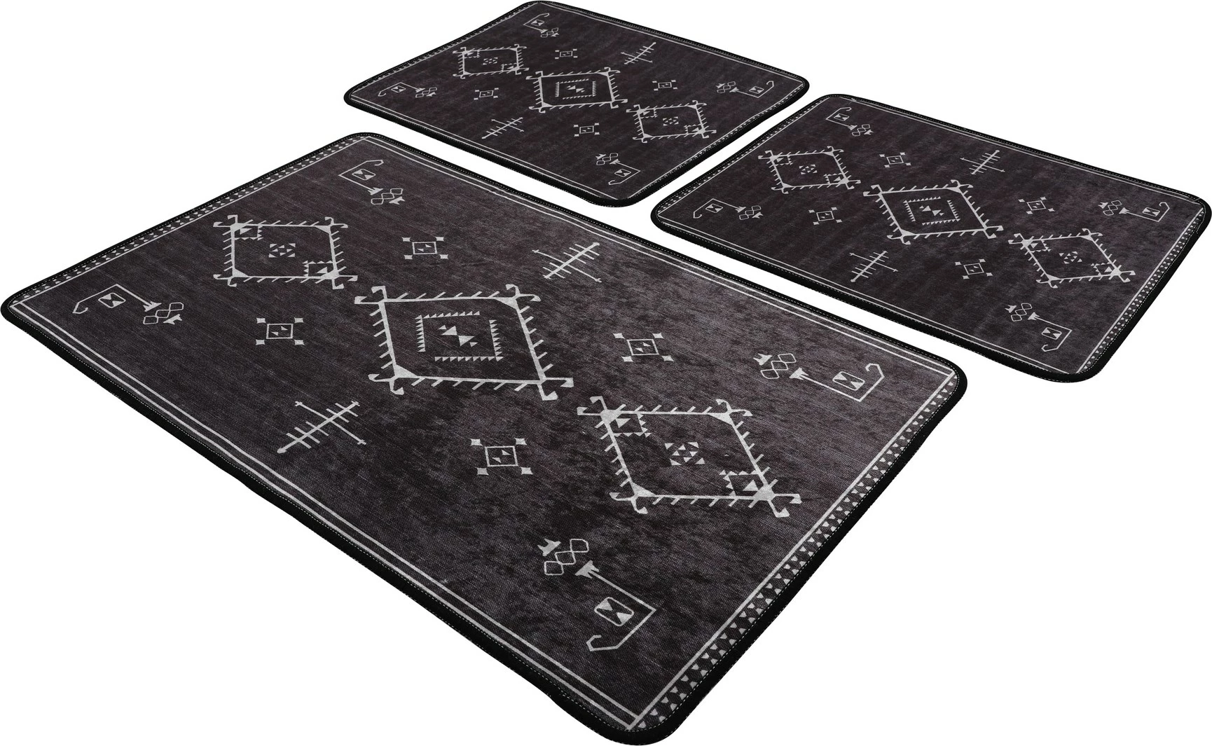 Set tapetash për banjo (3 copë), Mijölnir, ngjyrë gri e errët