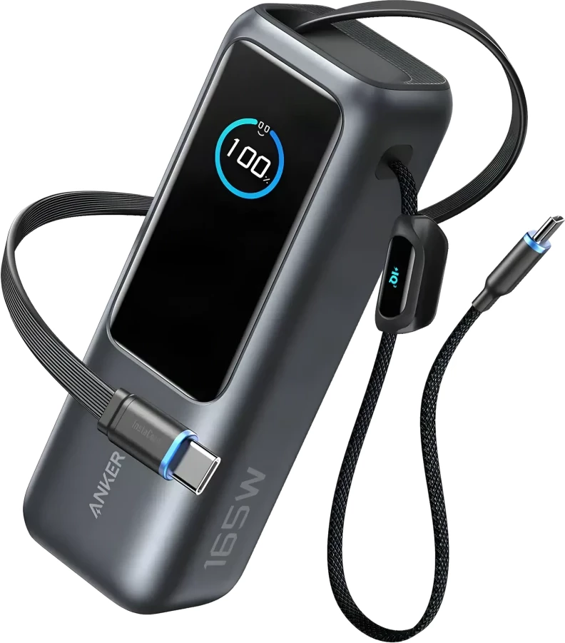 Powerbank Baseus PicoGo AM41 5000mAh 20W MagSafe/Qi ultra-slim me kabllo USB-C 60W 30cm, titanium 6