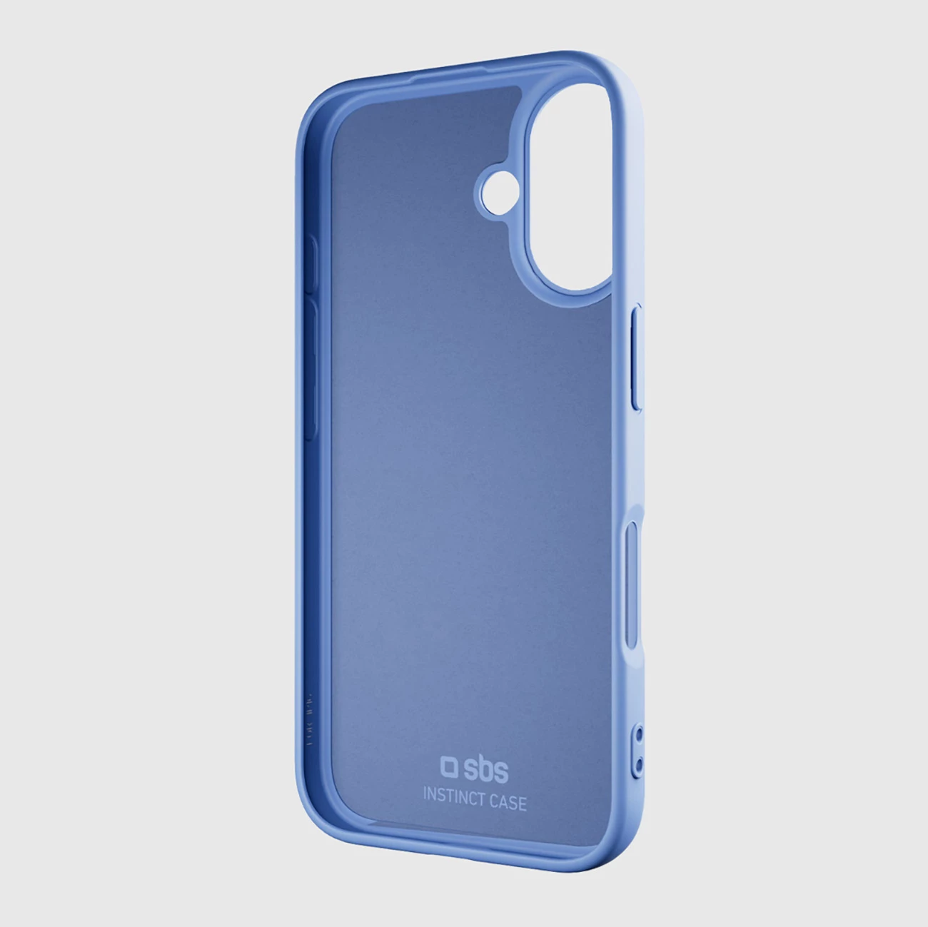 Mbështjellës SBS Instinct për iPhone 16 Plus, TPU me mikrofibër, 20 g, kaltër