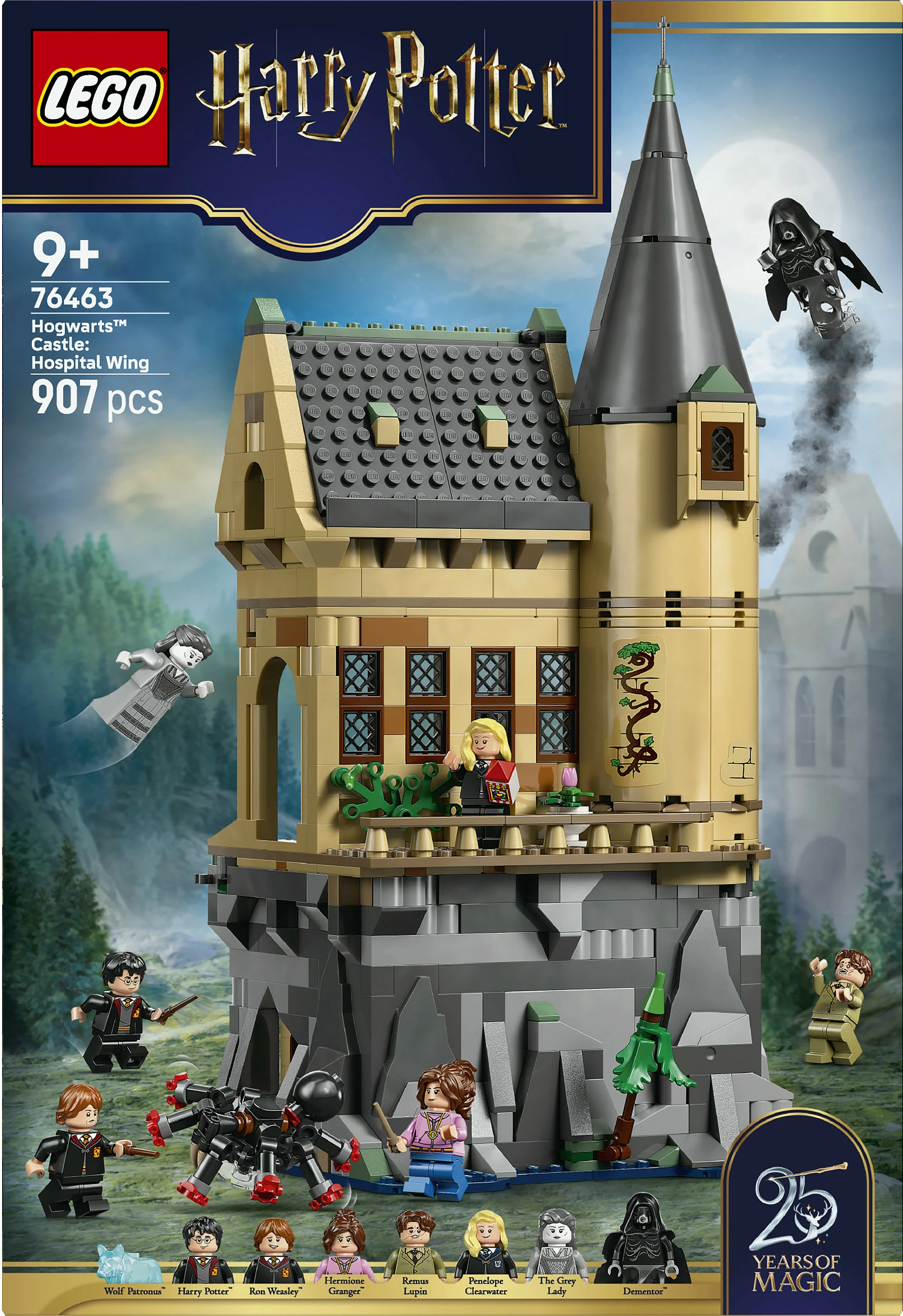 Set ndërtimi LEGO Harry Potter Hogwarts Castle 76463, 907 copë, 7 minifigura, shumëngjyrësh